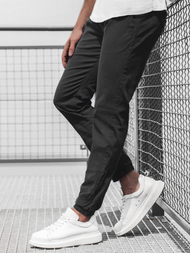 Muške chino jogger hlače crne OZONEE JB/JP1145/18