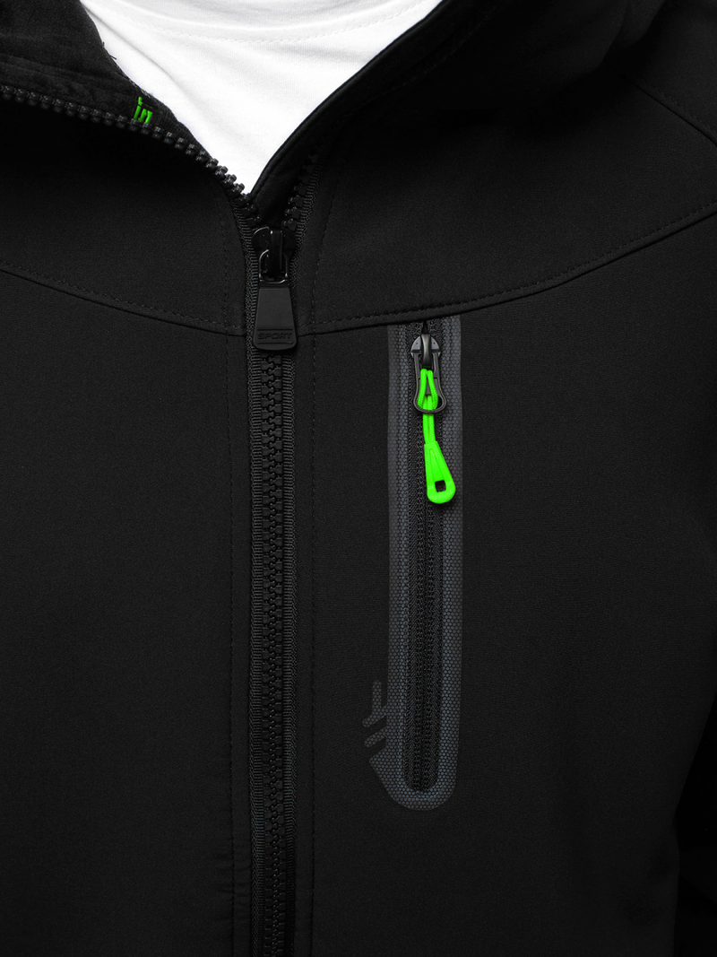 Muška softshell jakna crno-zelena OZONEE GE/12269