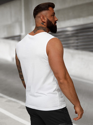 Muška majica bez rukava bijela OZONEE JS/8B1715/1Z