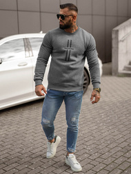 Muška dukserica grafitna OZONEE JS/8B1358/5