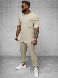 Muška Majica Bež OZONEE O/Y960T