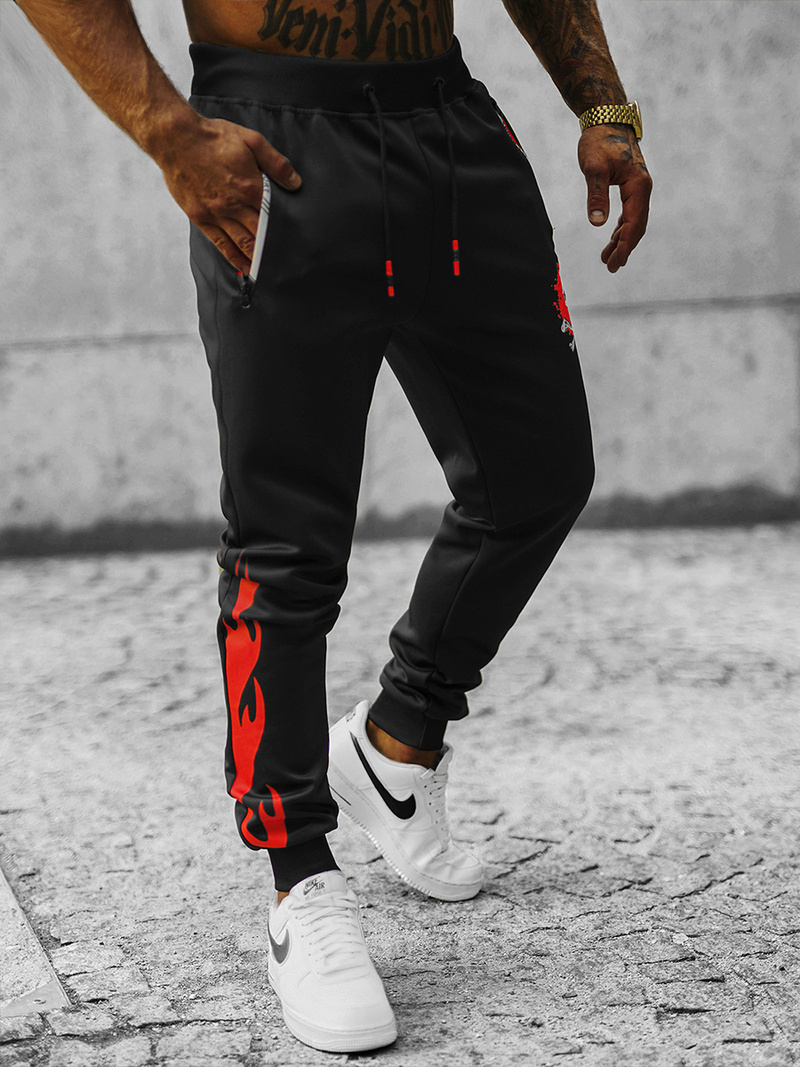 Muške sportske hlače Crne OZONEE JS/K10237Z