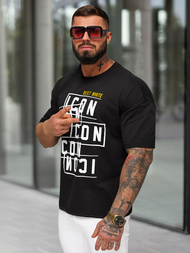  Muška Majica Crna OZONEE JS/8B1366/3