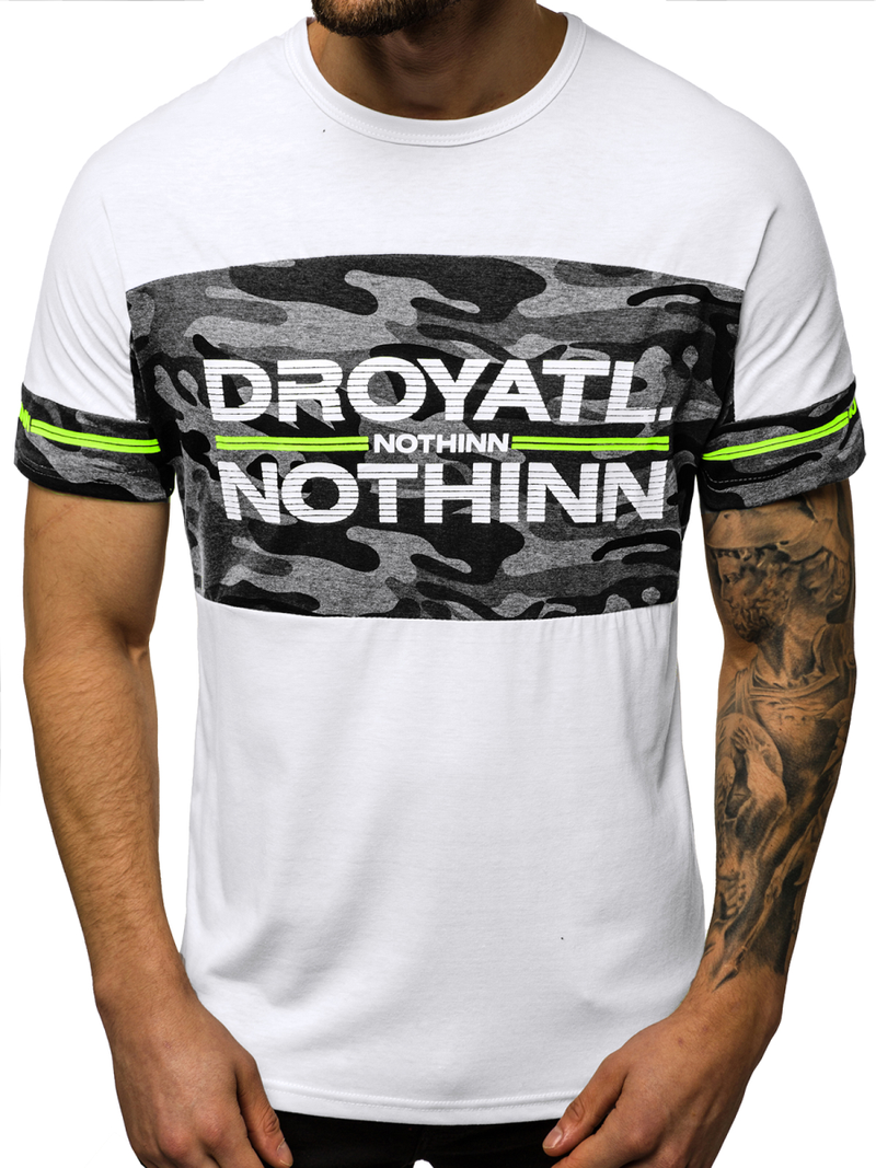 Muška majica Bijela OZONEE JS/SS10976