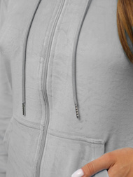 Ženski trenirka od velura sivi OZONEE JS/8C1176/2Z