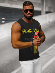 Muška majica bez rukava crna OZONEE O/T107/3