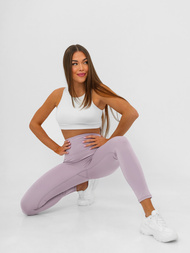 Ženske sportske tajice svijetlo ljubičaste OZONEE JS/17K580/85