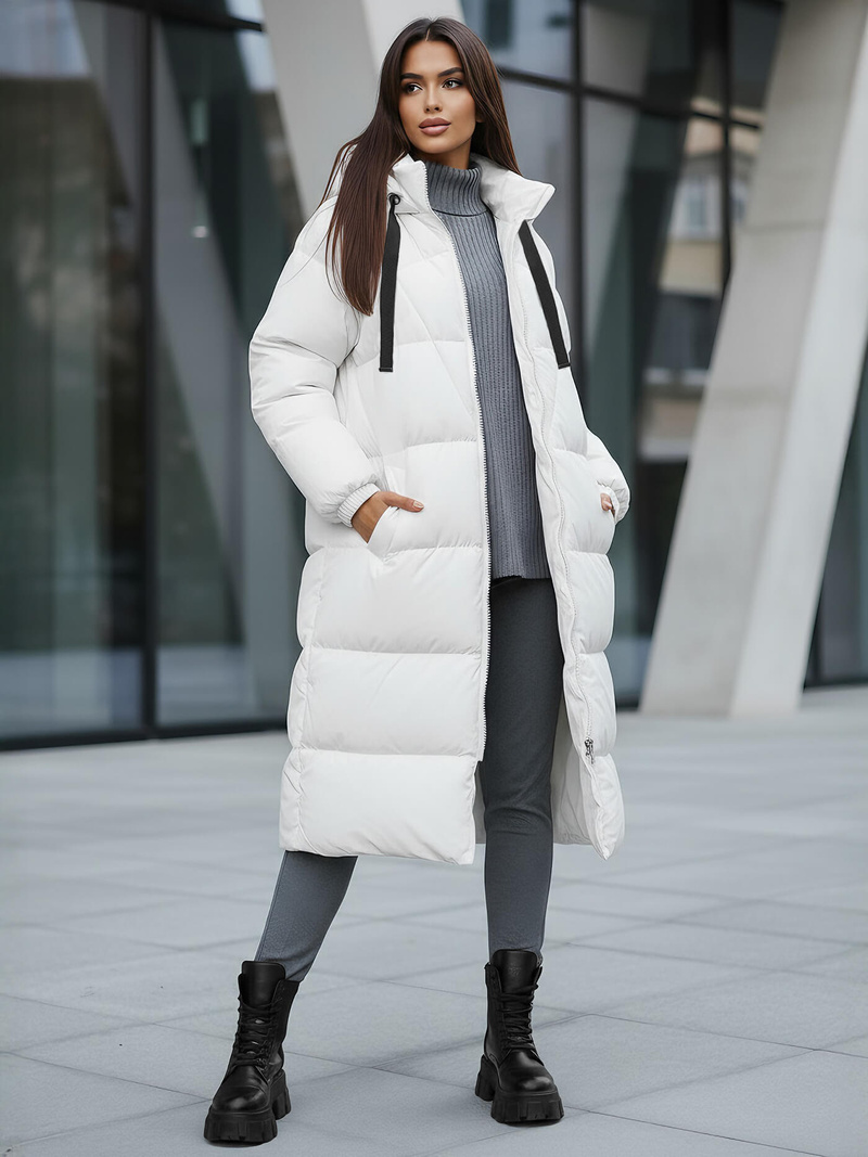 Ženska jakna bijela OZONEE JS/5M3163/281Z