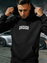 Muška dukserica s kapuljačom crna JS/21B1903/3