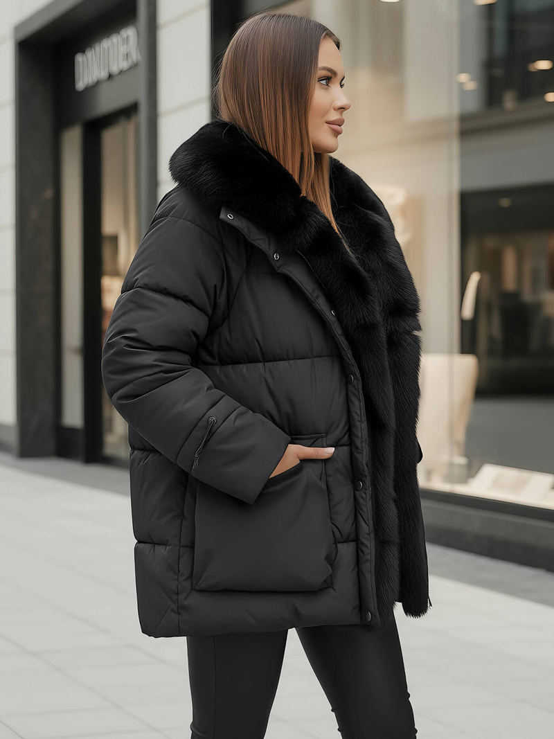 Ženska jakna crna OZONEE JS/16M9185/392Z