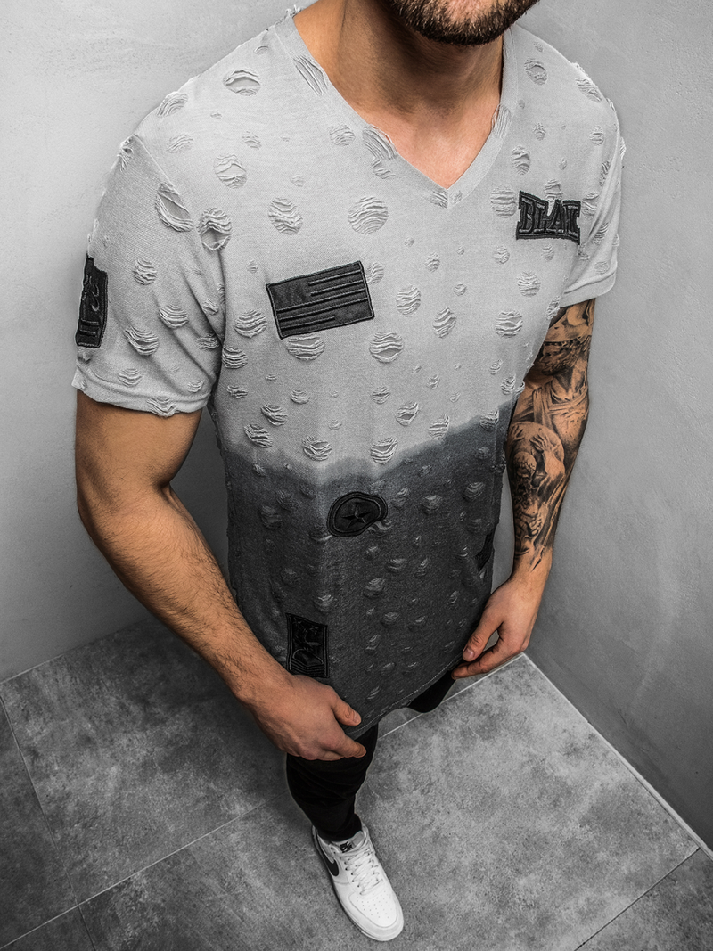 Muška majica siva OZONEE MJ/318YZ