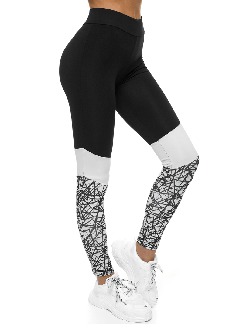 Dvodijelni set trenerke Crno-bijeli OZONEE O/MS013