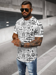 Muška Majica Bijeli OZONEE O/P1347