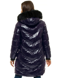 Ženska zimska jakna tamno ljubičasta OZONEE JS/M23069/4