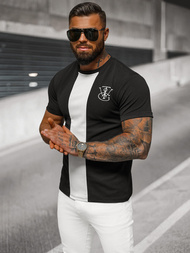 Muška Majica Crna OZONEE O/L1184