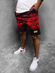 Muške sportske kratke hlače Crvene OZONEE JS/KK300150Z