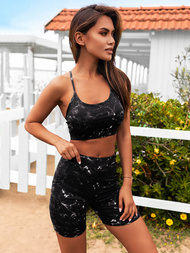 Dvodijelni set trenerke crni OZONEE O/XL015/1Z