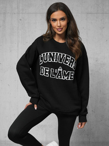 Dukserica crna OZONEE O/SWE23055