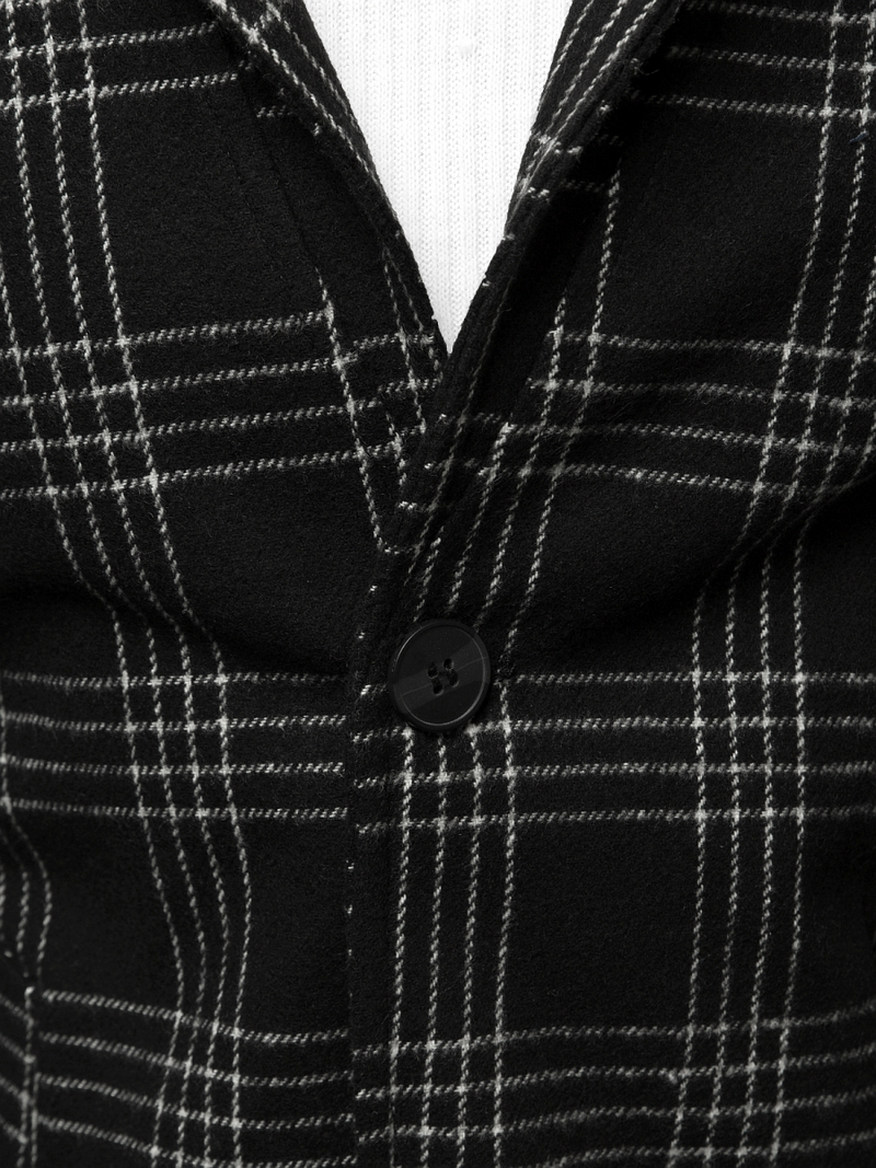 Muški kaput Crno-bijeli OZONEE O/5628