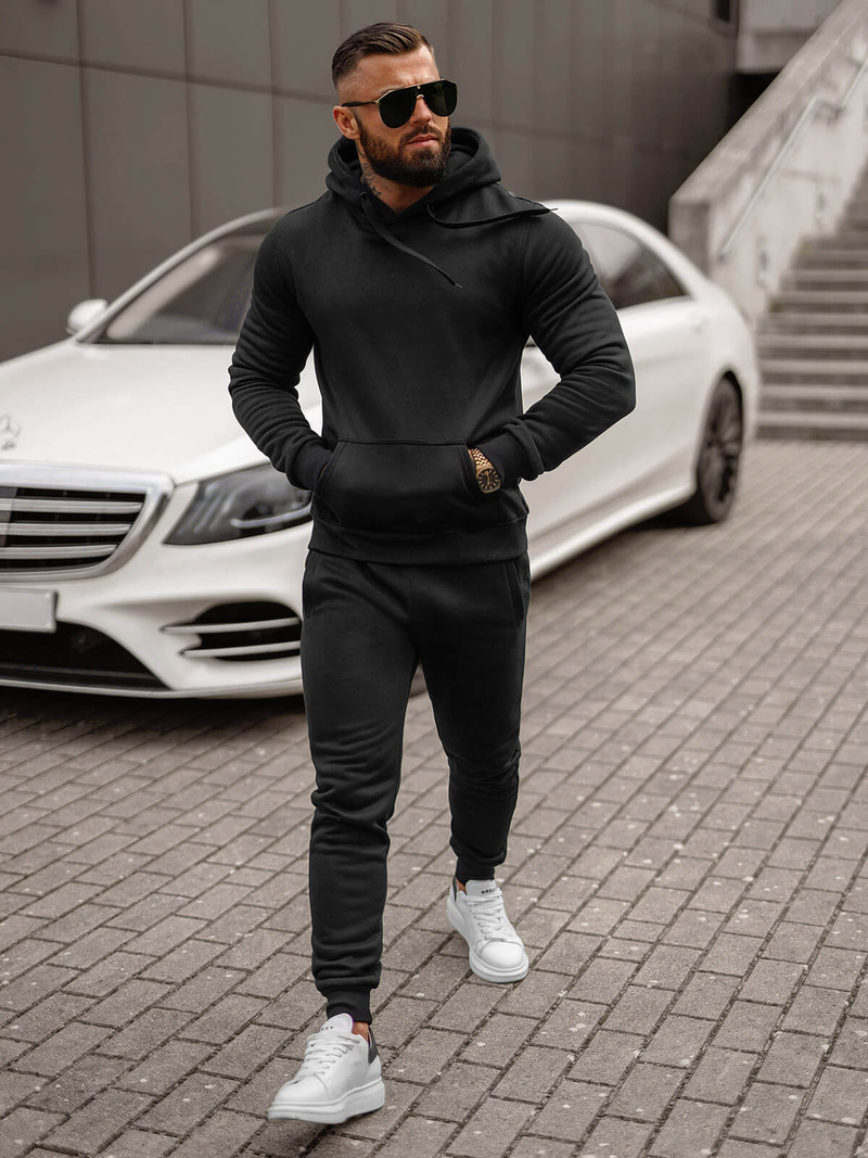 Muška trenirka crna OZONEE JS/68C10381/3Z