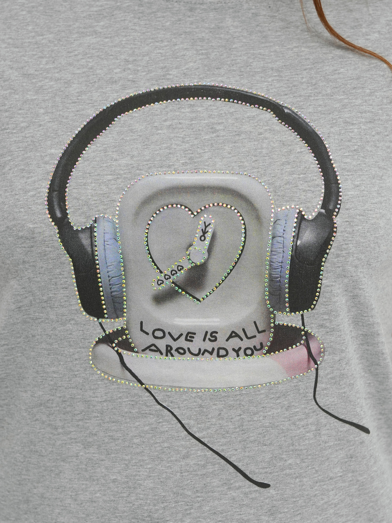 Ženska majica siva OZONEE DJ77806