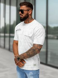 Muška Majica Bijeli OZONEE O/QQ1530