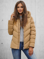 Ženska Jakna Bež OZONEE JS/M725/84Z