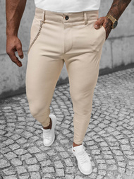Muške chino hlače bež OZONEE DJ/550170
