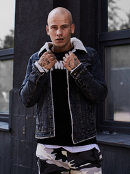 Muška traper jakna grafitna OZONEE JB/JP1109Z 