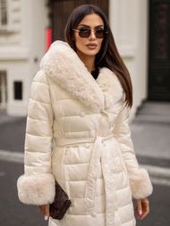 Ženski kaput bež OZONEE JS/5M3160/254/BZ