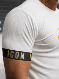 Muška majica bijela i zlatna OZONEE O/T7578