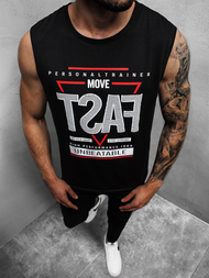 Muška majica bez rukava Crna OZONEE JS/KS2088BZ