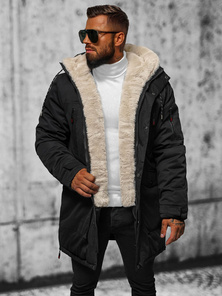 Muška parka jakna crna OZONEE JS/5M3123/392