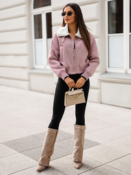 Ženska Jakna Puder Ružičasta OZONEE O/81326