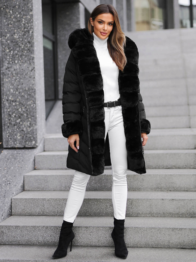 Ženska jakna crna OZONEE JS/5M3156/392