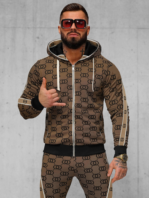 Muška Trenirka Tamno-Bež OZONEE O/FF3805AB