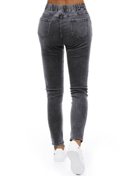 Ženske traperice hlače grafitne OZONEE O/WL1863