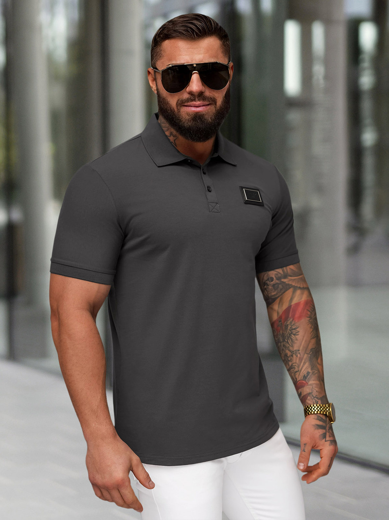 Muška polo majica grafitna OZONEE NB/MT3124