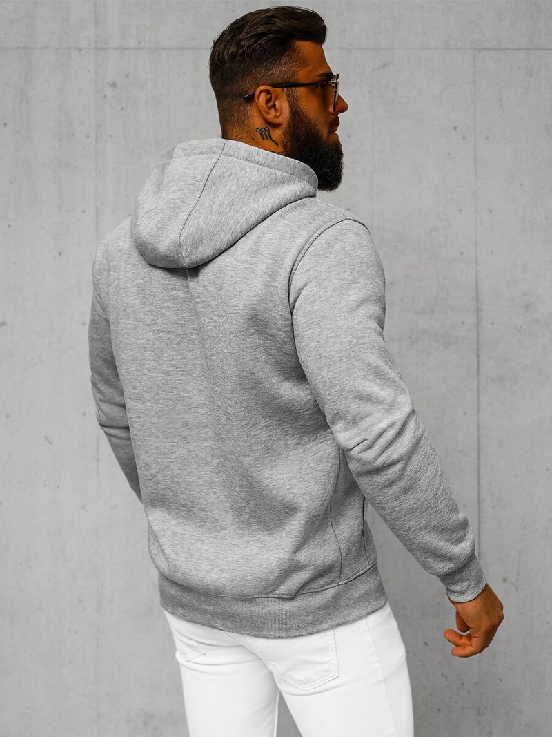 Muška dukserica s kapuljačom siva OZONEE JS/2008Z