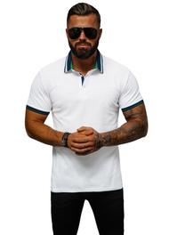 Muška polo majica bijela OZONEE O/DA729