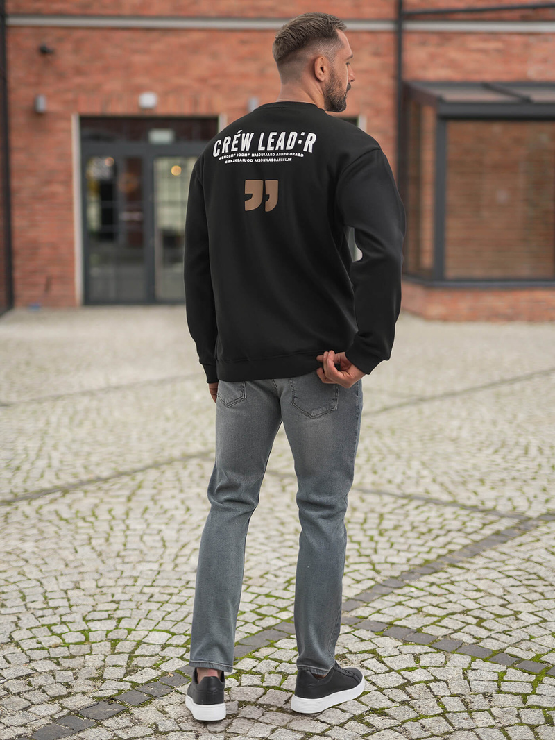 Muška dukserica crna OZONEE JS/65B3917/3