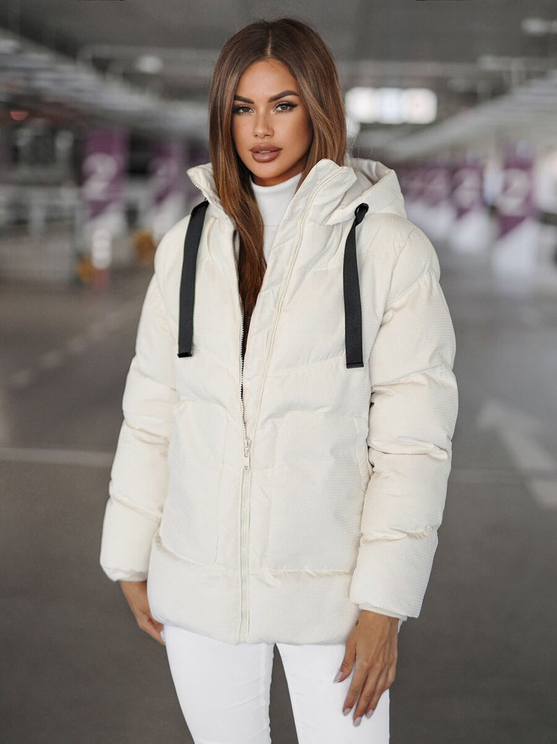 Ženska jakna ecru OZONEE JS/5M3251/281