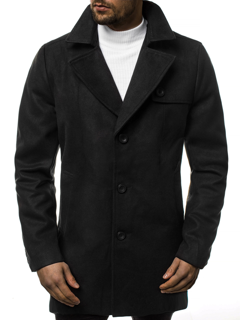 Muški kaput crni OZONEE N/5922Z