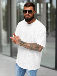 Muška Majica Bijela OZONEE O/B1149