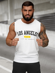 Muška majica bez rukava bijela OZONEE JS/8B1715/1Z