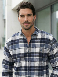 Muška Košulja Modra OZONEE V/V175Z