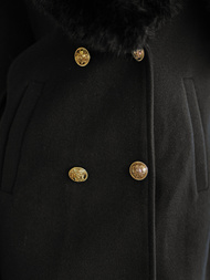 Ženski kaput crna OZONEE JS/61M8509/392