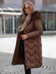 Ženska Zimska Jakna Čokolada OZONEE JS/5M3229/158