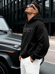 Muška dukserica s kapuljačom crna OZONEE JS/8B1968/3