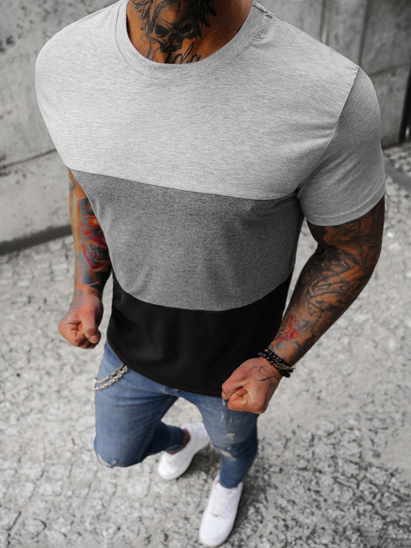 Muška Majica Sivi OZONEE JS/8T87/3Z